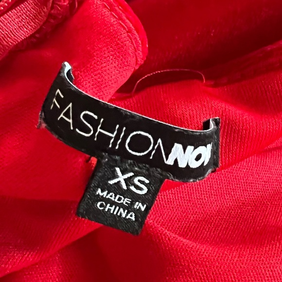 Fashion Nova Sweet Revenge Velvet Style Red Mini Dress SZ XS ❤️ - Picture 10 of 10